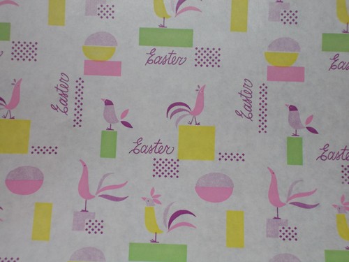 Vtg easter wrapping paper - vtg, gift